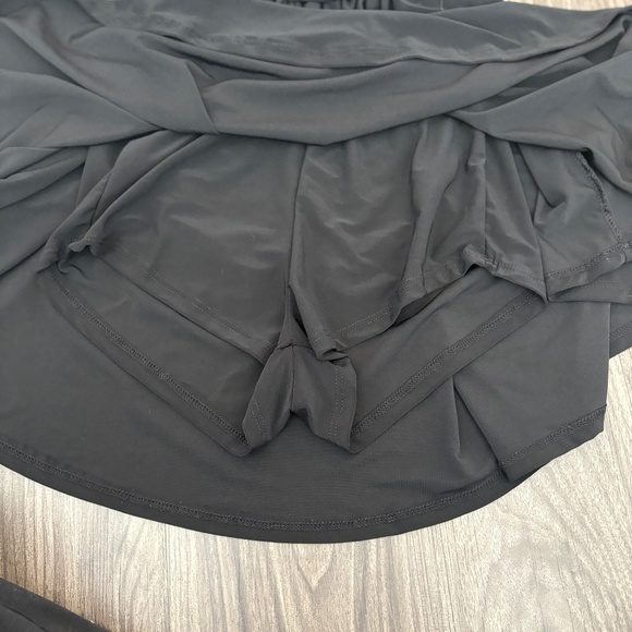 Windsor Womens 50s Icon Halter Plunge Neck Skater Romper Black - Picture 7 of 7